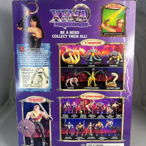 Toy Biz Xena Warrior Princess Deluxe Edition 10" Action Figure 1996 Complete OB - Picture 9 of 11